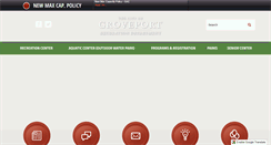 Desktop Screenshot of groveportrec.com